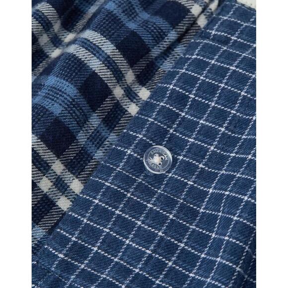 AEO Stretch Plaid Classic Boxer Short American Eagle NWT Navy Small - Picture 5 of 5